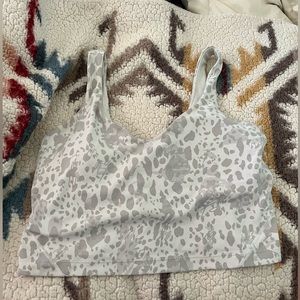 Lululemon Athletica- Align tank size 8/ Cheetah Camo Antique White Multi.